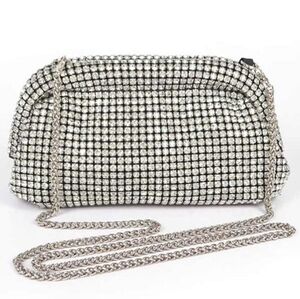 IMOSHION Rhinestone Convertible Soft Clutch Bag NWT